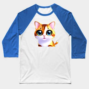 Cute Cats Collection - Toby Baseball T-Shirt